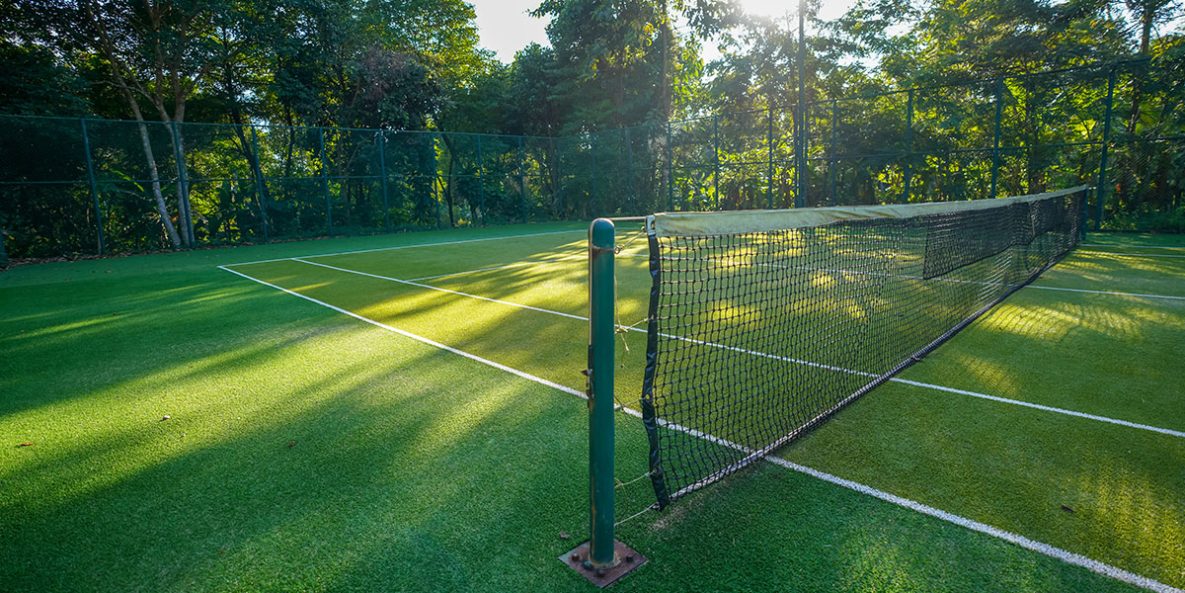 Artificial Grass Tennis Court Installation Integral Turf