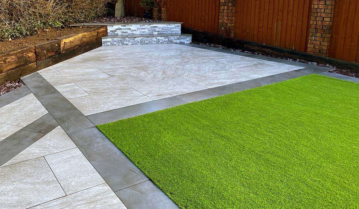 synthetic turf installation
